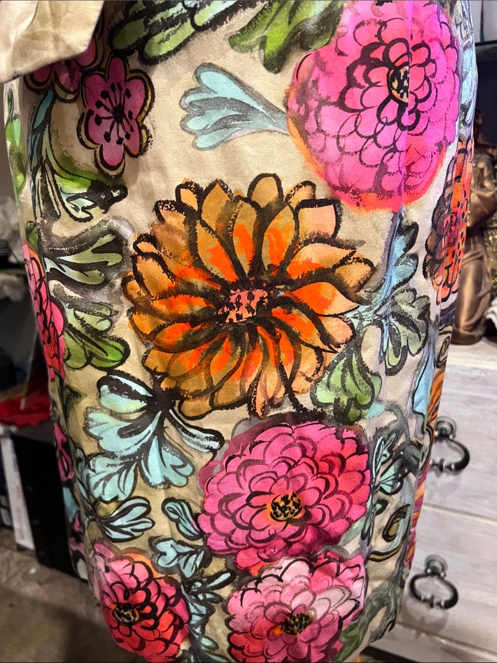 Milly of New York Floral slip Dress Romantic boho Garden Party Midi size 8 - Picture 5 of 12